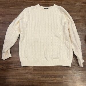 Brandy Melville Cream Cable Knit Sweater